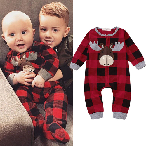 Xmas Newborn Infant Baby Girls Boys Lovely Romper