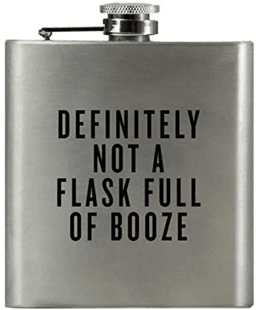 DEFINITELY NOT A FLASK FULL OF BOOZE Personalized Flask