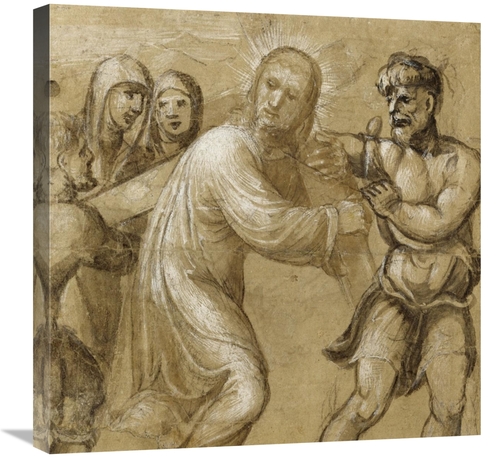 Global Gallery GCS-456106-2424-142 24 x 24 in. Christ Carrying the Cro