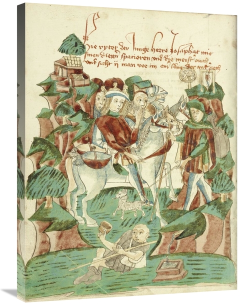 Global Gallery GCS-456812-2432-142 24 x 32 in. Josaphat Meeting A Blin