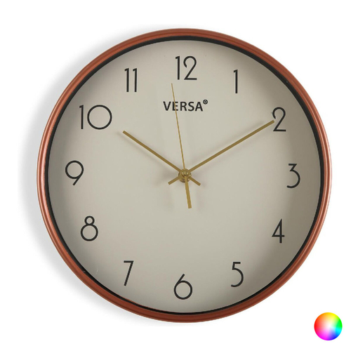 Wall Clock Gold Plastic (4 x 30 x 30 cm)