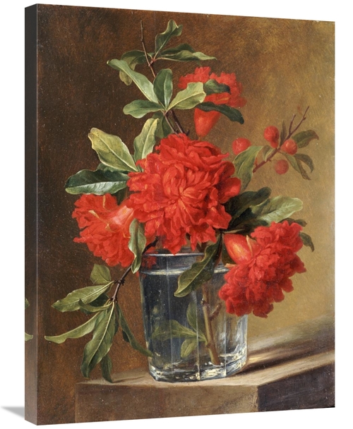 Global Gallery GCS-267511-30-142 30 in. Red Carnations & a Sprig of Be