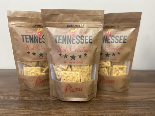 Sherman's Tennessee Hot Crackers, Pizza Flavor- 12 count case