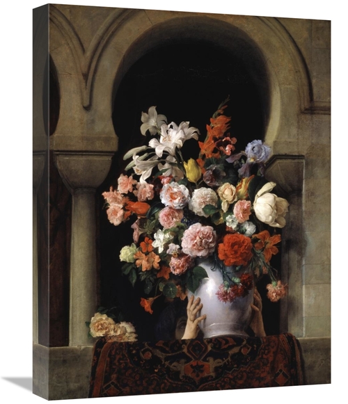 Global Gallery GCS-277864-22-142 22 in. Vase of Flowers in the Window 