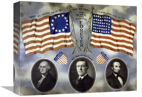 Global Gallery GCS-281128-16-142 16 in. Stars & Stripes Forever, 1
