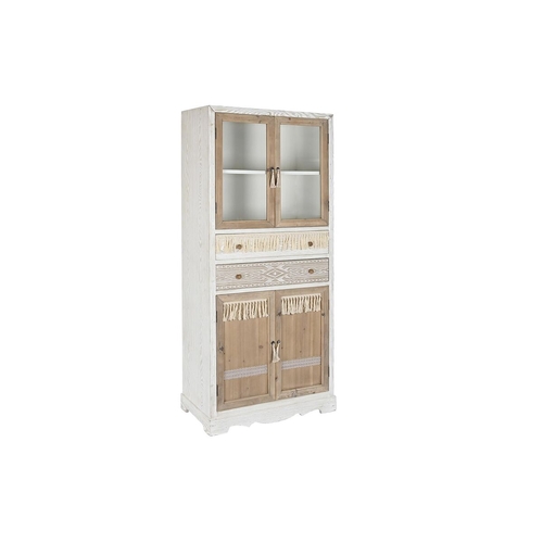 Cupboard DKD Home Decor White Natural Crystal Fir 86 x 40 x 180 cm 80