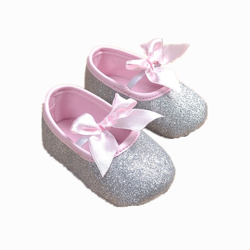 0 18M Glitter Sequins Soft Sole Baby Girl Shoes