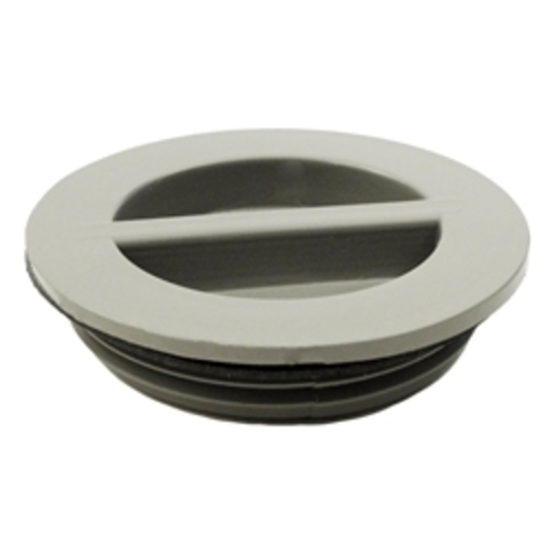 Waterway Plastics WW4004147B 1.5 in. Flush Plug with Gasket, Gray