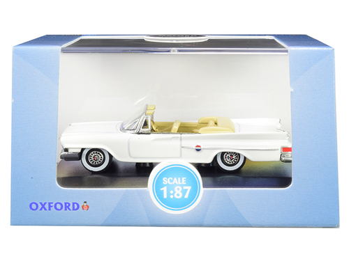 1961 Chrysler 300 Convertible Alaskan White 1/87 (HO) Scale Diecast