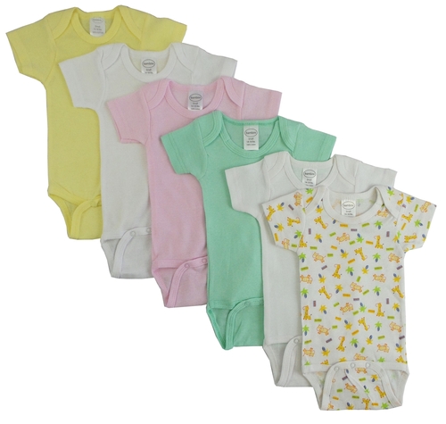 Bambini CS-003S-004S Pastel Girls Short Sleeve with Printed, Assor