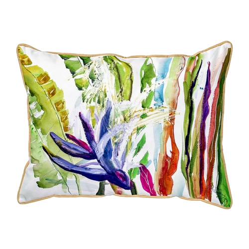 Betsy Drake HJ776 16 x 20 in. Abstract Bird of Paradise Large Pillow