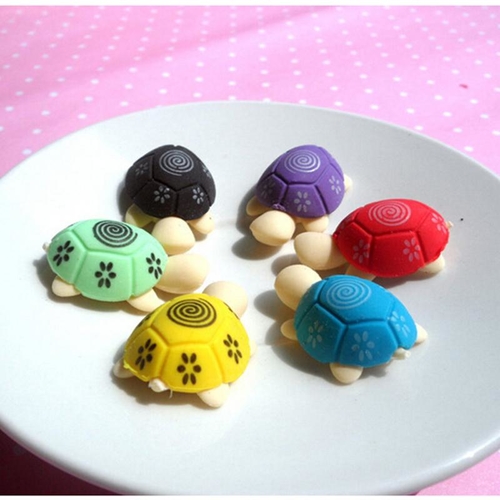 2Pcs Cartoon Turtle Eraser/Animal Eraser