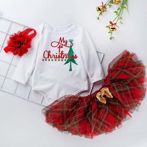 4pcs /set Baby Girl Outfits Newborn Toddler Girls