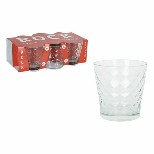Set of glasses La Mediterránea Rock Diamants 290 cc (6 Pieces)