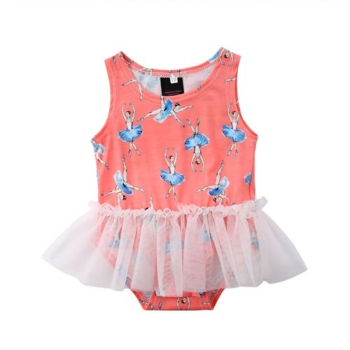 Infant Newborn Baby Girl Sleeveless Bodysuit