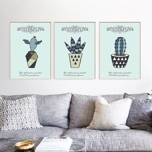 Christmas Modern Green Plant Cactus