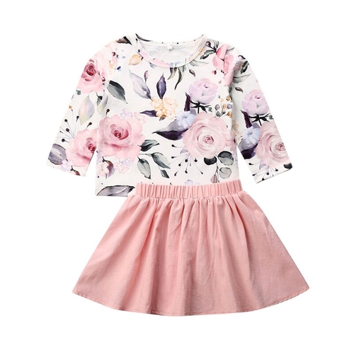 Pudcoco Autumn Toddler Kids Baby Girls Long Sleeve