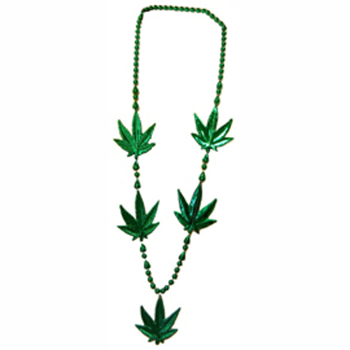 Blinkee 597145 Large Pot Leaf Necklace - Pack of 12