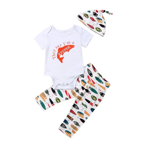 0-18M Casual Summer Newborn Baby Boy Clothes Sets