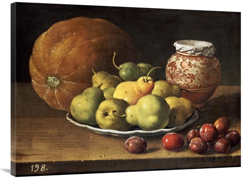 Global Gallery GCS-266859-40-142 40 in. Pears on a Plate Art Print - L