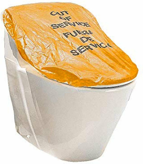 Orange Out of Service Covers 36". Pack of 10 Highly Visible Signs for