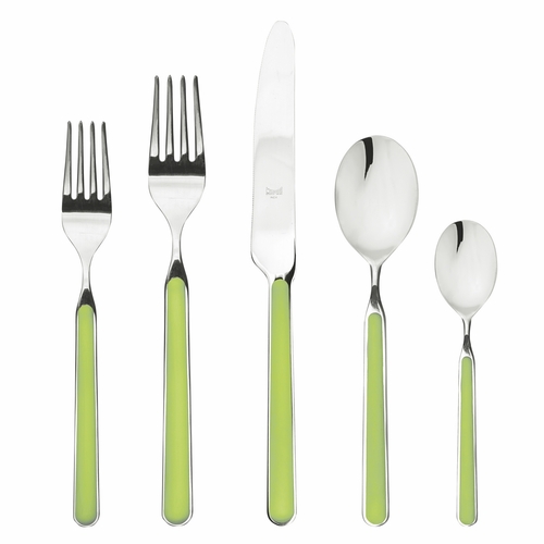 PLACE SET 5 PCS FANTASIA   ACID GREEN