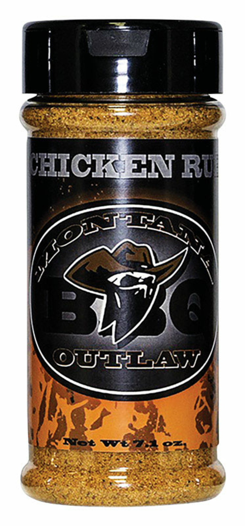 Montana Outlaw 8015149 7.1 oz BBQ Chicken Rub - Pack of 6