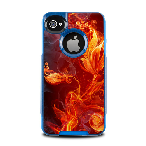 DecalGirl OCI4-FLWRFIRE OtterBox Commuter iPhone 4 Skin - Flower Of Fi