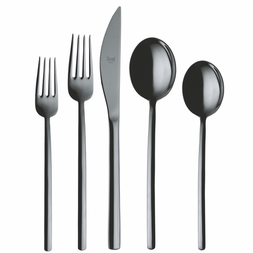 DUE ORO NERO 20-Piece Flatware Set 