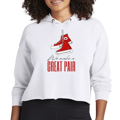 Womens Cropped Hoodie Say it Soul - we Make a Great Pair