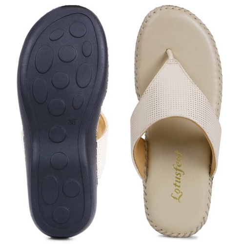 Women Beige Sole Woven Desgn Flat