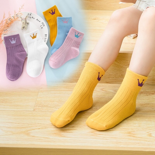 5 Pairs Baby Boy Socks Children Autumn Winter