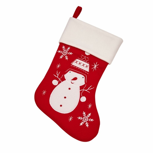 Creative Gifts 018831 Christmas Stocking Snowman with Snowflakes