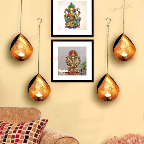 Wall Hanging Tea Light Candle Holder Iron