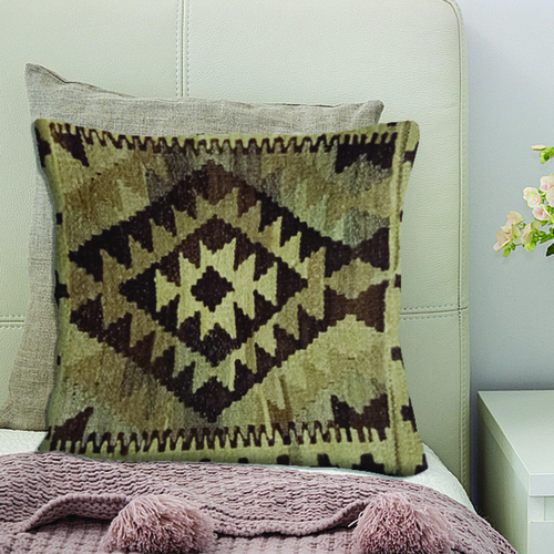 Kilim Handwoven Mongoose Cushion Cover