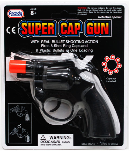 6" Toy Revolver Cap Gun Play Set