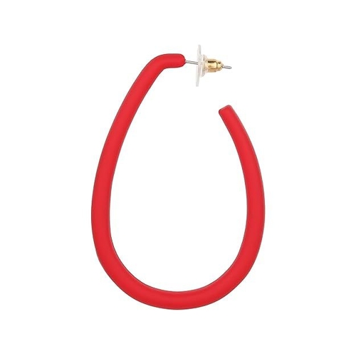 Red Raindrop Combo Hoop Earrings Alloy, Enamel Hoop Earring for women