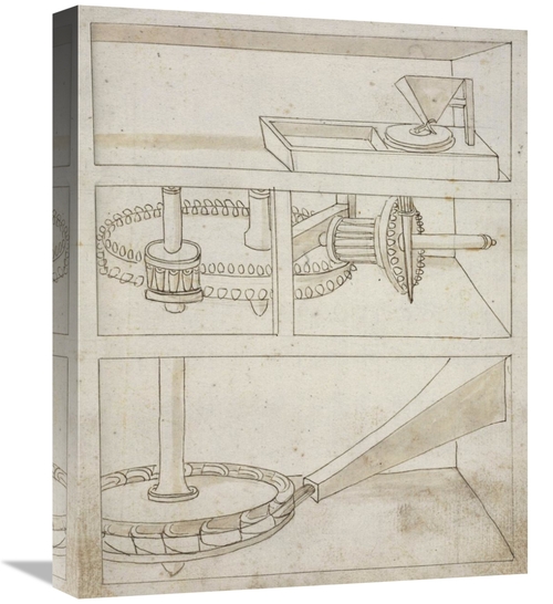 Global Gallery GCS-455004-1620-142 16 x 20 in. Mill with Horizontal Wa