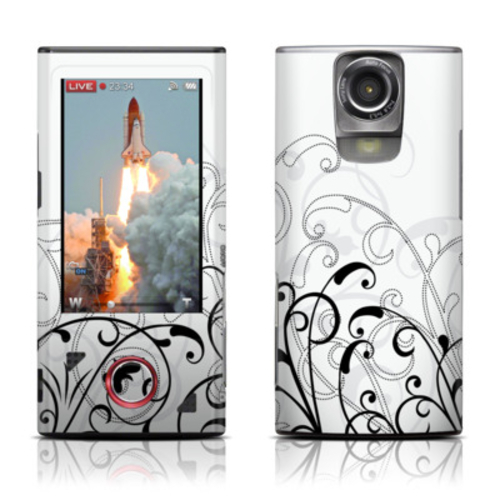 DecalGirl SBLL-WB-FLEUR DecalGirl Sony Bloggie Live Skin - W& B Fl