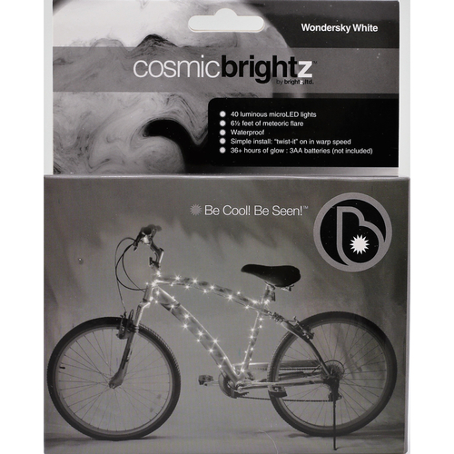 Brightz 9700469 Cosmicbrightz Bike Frame LED Light Kit  White