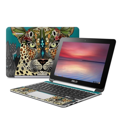 DecalGirl AFCB-LEOQUEEN Asus Flip Chromebook Skin - Leopard Queen