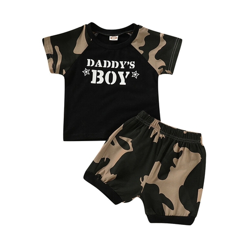 HOT Infant Kids Boys Summer Outfits Clothes Sets