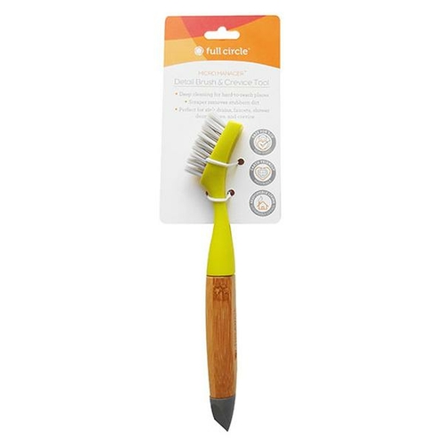 Full Circle 232079 Micro Manager Detail Brush & Crevice Tool, Gree