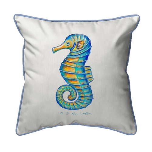 Betsy Drake SN089 Rays Seahorse Small Pillow - 12 x 12 in.