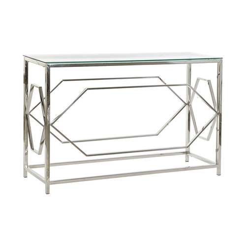 Console DKD Home Decor Crystal Silver Stainless steel (120 x 40 x 78