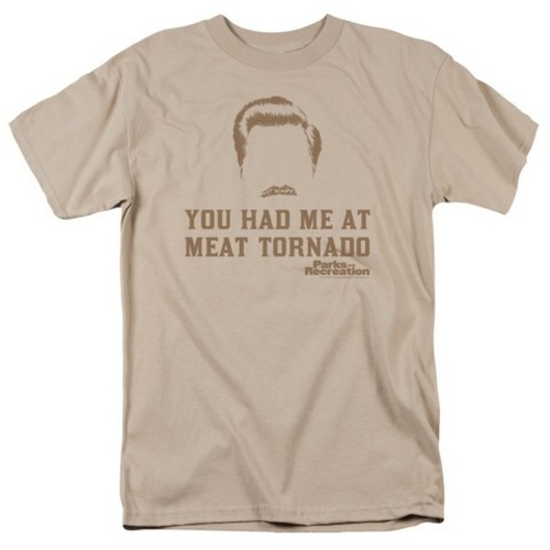 Trevco Parks & Recreation-Meat Tornado Short Sleeve Adult 18-1 Tee,
