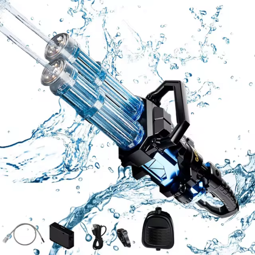 Electric Double Barrel Gatling Automatic Water Gun Toy