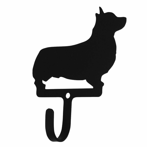 Wrought Iron Corgi Wall Hook Small