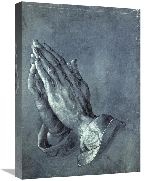 Global Gallery GCS-277445-22-142 22 in. Praying Hands Art Print - Albr