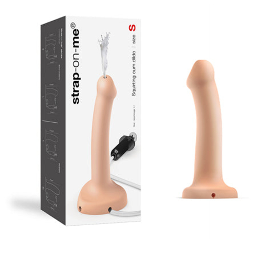 Strap-On-Me Squirting Cum Semi-Realistic Silicone Dildo Vanilla S